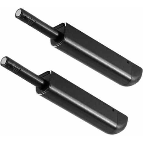 2 cierres magnéticos de empuje para puertas - Negro, Armarios magnéticos, Cierres magnéticos de empuje, Armarios magnéticos para gabinetes (1/5)