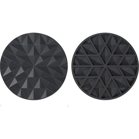 Tapis En Silicone Ronds - Résistance Thermique Jusqu'à 240°C - Pour Casseroles Et Poêles - Lot De 2 Pièces (1/5)