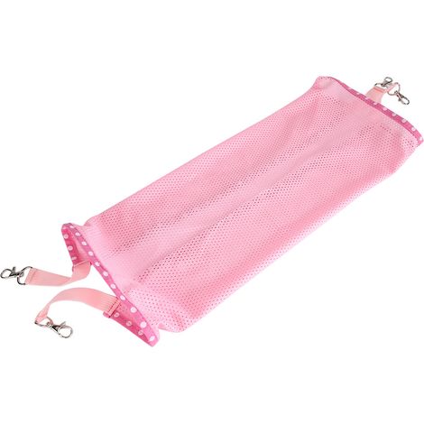 Hamac suspendu multifonctionnel portable en maille respirante, utilisable en hiver et en été, pour chats et chiens (rose, taille L) (1/5)