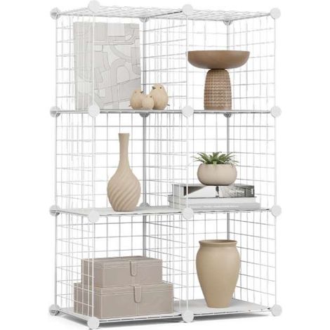 Newlux Estantería Modular Titan C6 Metálica 6 Cubos (64,5x94,5x31,5cm) (1/5)