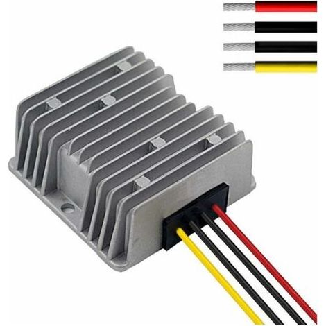 Tigrezy Régulateur de tension de puissance, protection contre les surtensions de régulateur de tension DC 12 V 15 A pour voiture, camion, véhicule, bateau, système solaire, etc