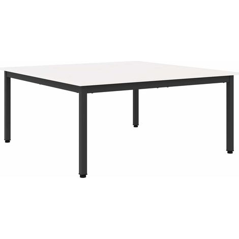 Maison Exclusive - Tavolino da salotto Bianco 100 x 100 x 45 cm Pino massello (1/5)