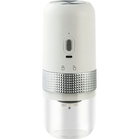 Moulin à café blanc et mixeur électrique pour grains de café, USB extérieur