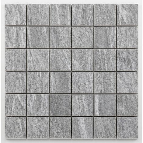 Mosaïque céramique Stone - 29.8x29.8cm - Quarzite Grey