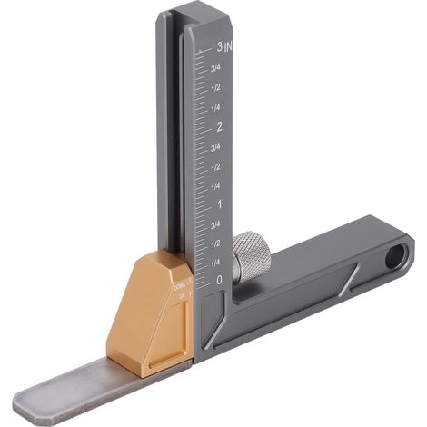 Jauge de hauteur impériale, outil de mesure de profondeur en alliage d'aluminium pour table de scie à bois et machine à affleurer (1/5)