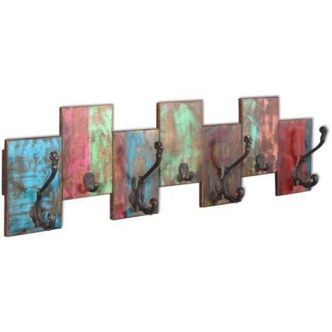 Patère murale vintage en aluminium 53 cm – Résistant à la corrosion – Installation facile avec vis incluses – Pour manteaux et sacs