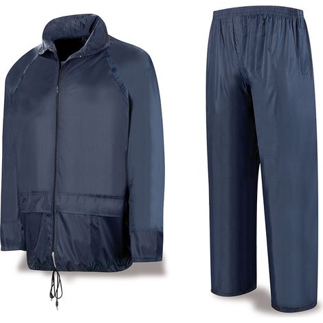Ingenieur-Wasseranzug aus blauem Polyester/PVC, Größe XXXL Meteo