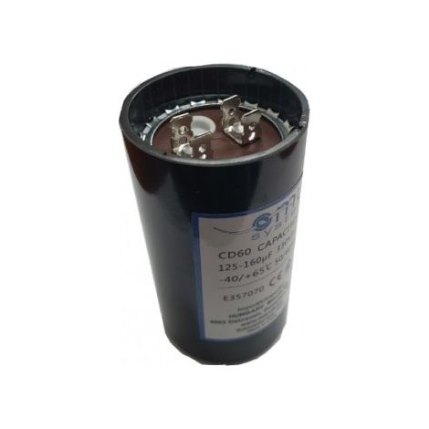 Condensateur de démarrage moteur monophasé 125-160uF 330VAC – Connexion par bornes – Durée de vie 12500 à 50000 cycles - CDI 125-160 UF (1/2)