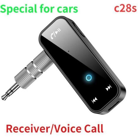 Accessoire réseau,Transmetteur récepteur Bluetooth 5.0 2 en 1 Jack adaptateur sans fil 3.5mm adaptateur Audio - c28s -Bluetooth v5.0
