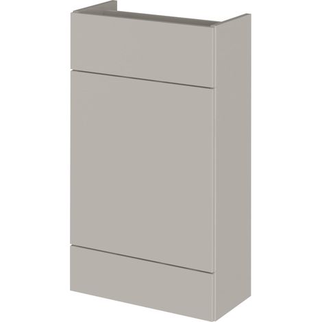 Hudson Reed Fusion Compact WC Unit 500mm Wide - Pebble Grey