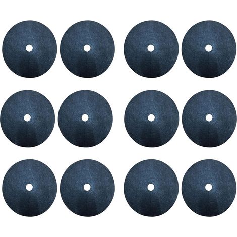 Lot de 12 tapis de protection contre les mauvaises herbes, tapis de paillage rond pour extérieur, Protection contre les mauvaises herbes (diamètre 62 cm)