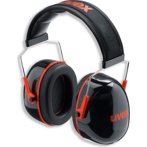 Uvex – Casque anti-bruit K3 – Réduction sonore 33 dB – Norme EN 352-1 – Coquilles réglables en hauteur – Confort mousse à mémoire de forme