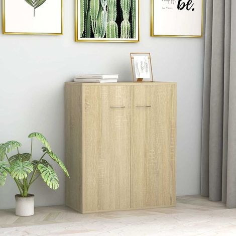 vidaXL Buffet Chêne sonoma 60x30x75 cm Bois d'ingénierie (1/5)