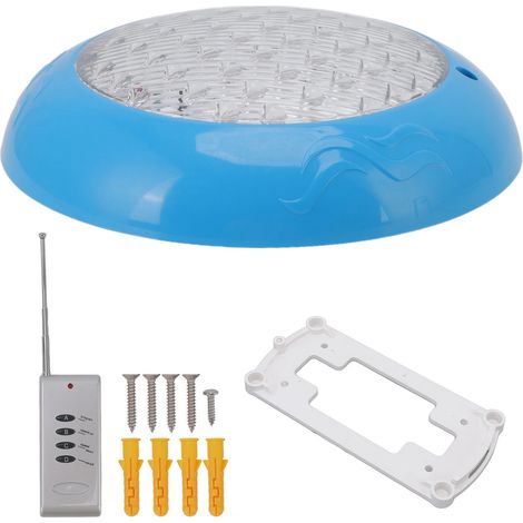 Projecteur LED pour piscine extérieure, étanche IP68, 35 W, alimentation AC/DC, avec télécommande (bleu).-AquaForge (1/4)