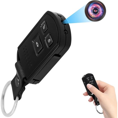 Mini Caméra Espion, Caméra Cachée Clé de Voiture Discrete 1080P HD (1/5)