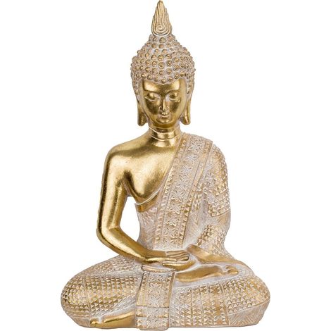 Signes Grimalt Figure de figurines de Bouddha  Bouddha Figure méditant les bouddhas dorés 31x12x21cm 27972