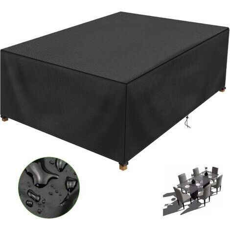 Schutzhülle für Gartenmöbel, 150 x 90 x 75 cm, wasserdicht und robust, aus 210D Oxford-Gewebe, wind- und UV-beständig
