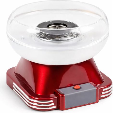 Macchina dello Zucchero Filato Retrò 500 W con Dosatore per Feste e Compleanni
