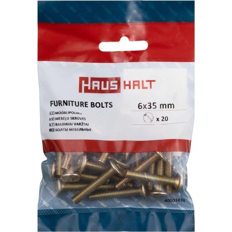 Erko Furniture Bolt M6x35 Jaune Revêtement Galvanisé (1/3)