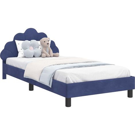 Cama para niños con cabecero Azul Policía 90 x 190 cm vidaXL