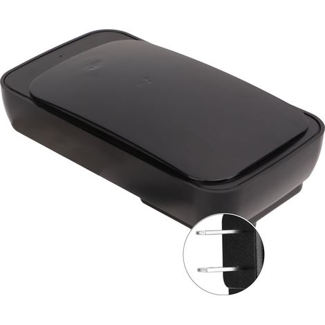 Sonnette sans fil avec bouton tactile, 38 sonneries, 4 niveaux de volume, étanche IP44 et lumière LED pour maison ou appartement (prise US). (1/5)