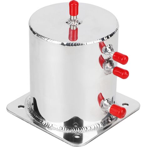 Réservoir Stabilisateur Carburant Anti-Vague Alliage Aluminium 1.5 L Fini Miroir pour Compétition Drift Rallye (1/5)