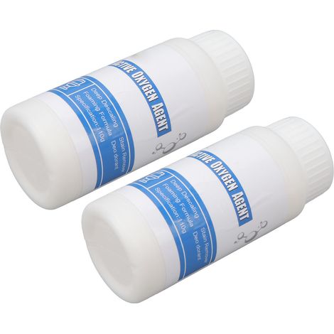 Lot de 2 nettoyants WC en poudre moussante sans contact pour salle de bain et salon de beauté (1/5)