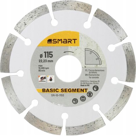 Disque diamant smart sm-10-115s segment 115mm (1/3)