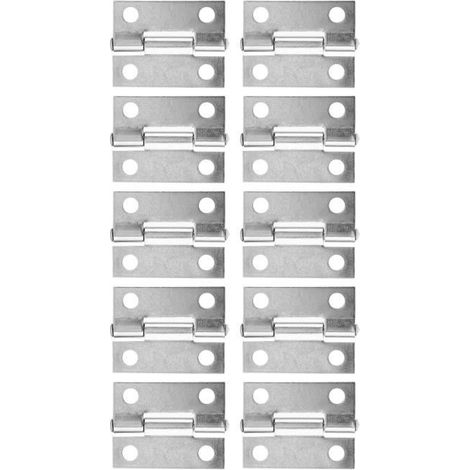 Charnière de Porte - CUQUE - 25 mm - Acier Inoxydable - 10pcs - Résistante à la Corrosion-Ywey (1/4)