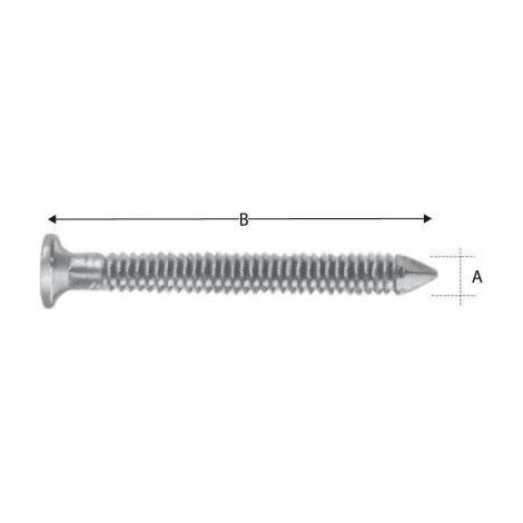 STRECKEN - SST Kammnagel inoxydable CNA40x40S STRECKE (Par 250)