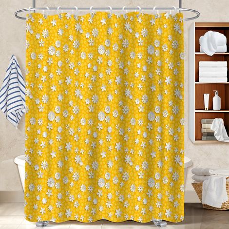 Rideau de bain 180x180 avec motif bâche polyester douche pour votre chalet à la montagne (1/5)