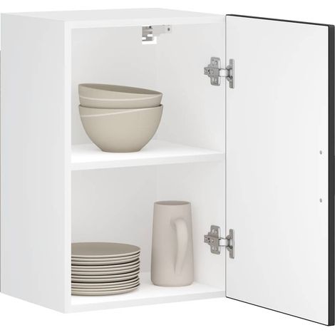 Küchen-Hängeschrank Porto Schwarz Holzwerkstoff
