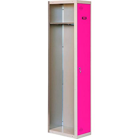 Simonrack Simonlocker Metallschranksystem in Grau und Rosa