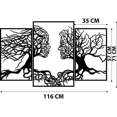 Accesorio decorativo de pared de metal Accessory Negro (1/5)