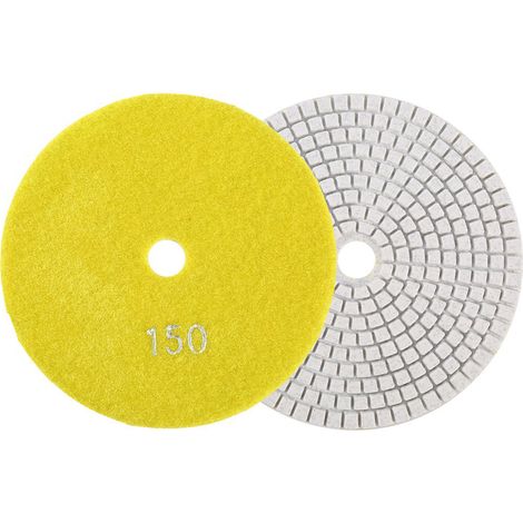 Disques diamantés humides 125mm pour polissage granit béton marbre, lot de 150 (1/3)