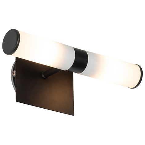 Smarte Badezimmer-Wandleuchte schwarz IP44 2-flammig inkl. 2 Wifi G9 - Bath
