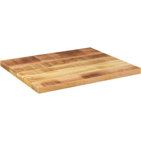 Maison Exclusive - Piano per Tavolo 60x50x2,5cm Rettangolare Legno di Mango Grezzo (1/5)