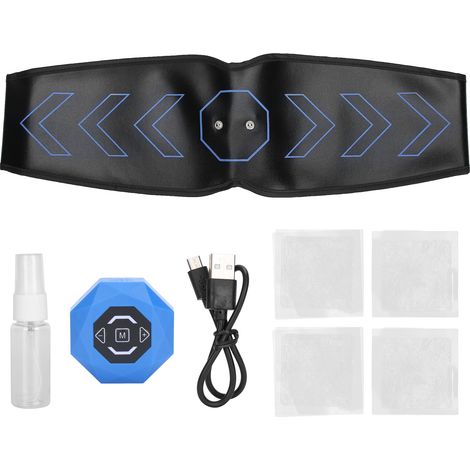 Ceinture Abdominale Intelligente EMS avec Voix - Tonifiez vos Muscles et Affinez votre Silhouette - Rechargeable - Modèle AFS-507K (1/5)