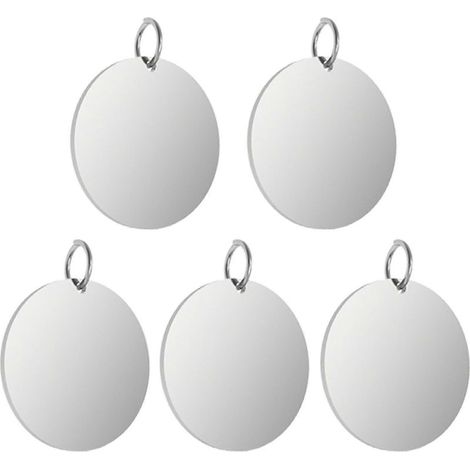 Étiquettes rondes en acier inoxydable gravées au laser H2D 30 mm pour accessoires d'imprimante 3D() (1/5)