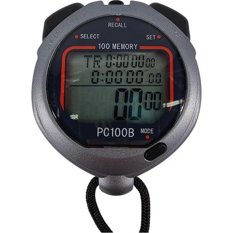 PC100B Chronomètre Électronique À 3 Rangées Et 100 Canaux Minuterie De Course Chronomètre D'entraînement Athlétique (1/5)