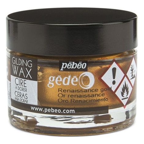 Cire à dorer - Or renaissance - Tous supports - Pébéo - Gédéo - Pot de 30 ml