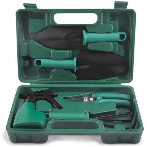 Outils de jardin ensemble de 5 pièces outils de jardinage en pot combinaison arrangement de fleurs élagage bonsaï fleur ciseaux outil (1/5)