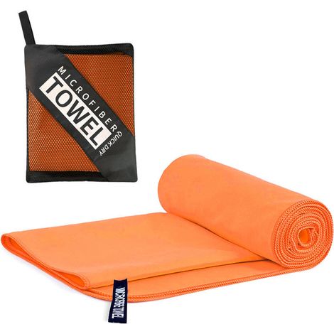 Ensemble de serviettes en microfibre - Serviettes en microfibre pour sauna, fitness, sport Serviette de plage, serviette de sport. (1/5)