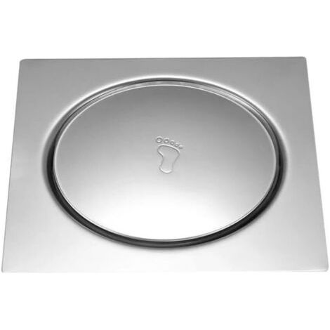 Siphon de sol carré en acier inoxydable pour salle de douche à drainage rapide (1/5)