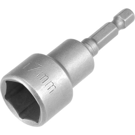 Douille magnétique de 17 mm, douilles hexagonales 1/4" pour perceuses, tournevis à noix et adaptateur de douille à percussion, 1 pièce (1/5)