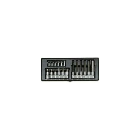 Proxxon PR23100 Set de 18 clés et douilles précises