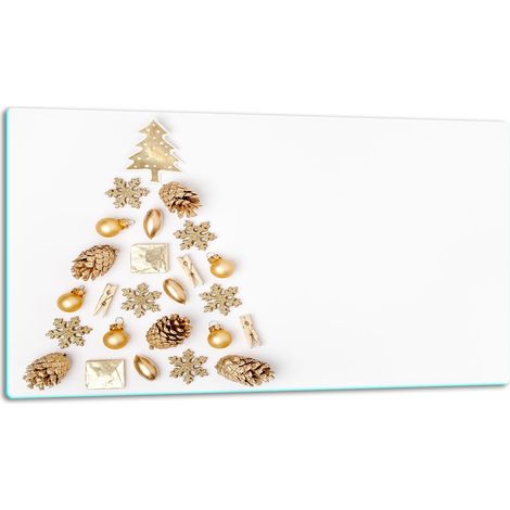 Tagliere in vetro 52x30 cm, albero di Natale (1/5)
