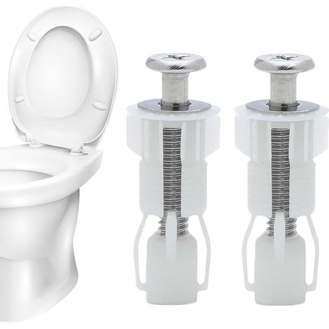 WC-Sitzschrauben-Reparaturset – Hochleistungs-Befestigungsmaterial, Edelstahlschrauben und -muttern, universelle Befestigungselemente, Reparaturset für Heimwerker