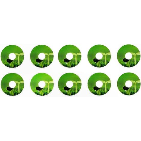 Étiquettes de jardin hydroponique, marqueurs autocollants en PVC pour paniers et gousses de plantes, lot de 4, résistants à l'eau, identification facile (1/5)