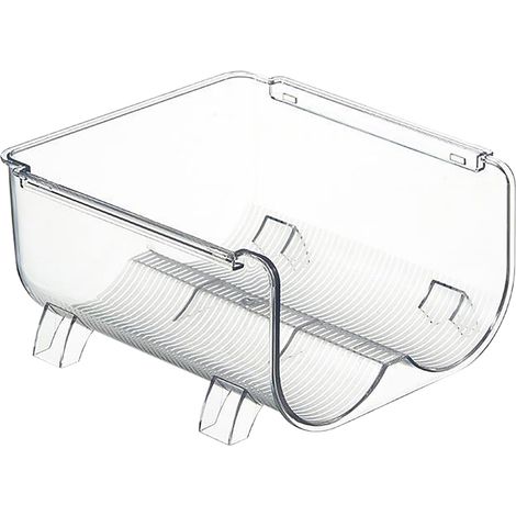 Organisateur de bouteilles d'eau transparent et empilable, gain de place, support de rangement pour bouteilles isothermes, 2 compartiments